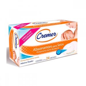 ABSORVENTE PARA SEIOS CREMER 24 UNIDADES