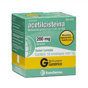 ACETILCISTEINA 200MG COM 16 ENVELOPES - EUROFARMA