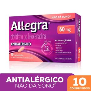 ANTIALÉRGICO ALLEGRA COM 10 COMPRIMIDOS