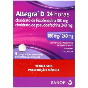 ALLEGRA D 24 HORAS COM 5 CPRS