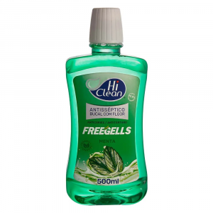 ANTISSÉPTICO BUCAL  COM FLÚOR FREEGELLS MENTA 500ML