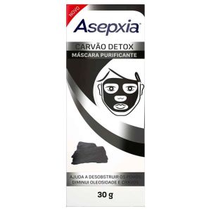 MÁSCARA FACIAL ASEPXIA CARVÃO DETOX COM 30G