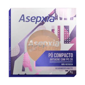 PÓ COMPACTO ASEPXIA ANTIACNE COR MARFIM FPS 20 COM 10G