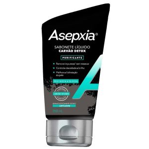 SABONETE LÍQUIDO ASEPXIA CARVÃO DETOX PURIFICANTE COM 150ML