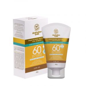 PROTETOR SOLAR FACIAL FPS 60 AUSTRALIAN GOLD COR 03 COM 40G