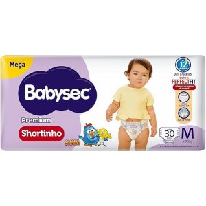 BABYSEC FRALDA GALINHA PINTADINHA PANTS MEGA M COM 34 UNIDADES