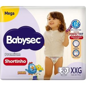 FRALDA BABYSEC GALINHA PINTADINHA PANTS MEGA XXG COM 20 UNIDADES