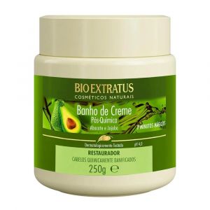 CREME RESTAURADOR CABELO QUIMICAMENTE TRATADO  BANHO DE CREME BIO EXTRATUS 250G