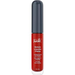 BATOM LIQUIDO MATTE PAIXÃO 44 TRACTA VERMELHO INTENSO