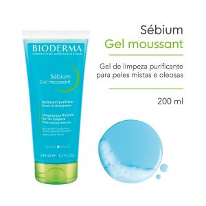 BIODERMA SÉBIUM GEL MOUSSANT DE LIMPEZA PELE OLEOSA COM 200ML