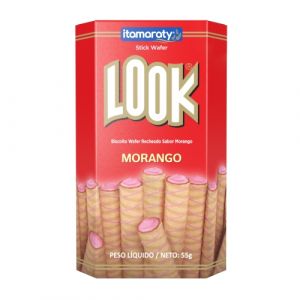 BISCOITO LOOK MORANGO 55G