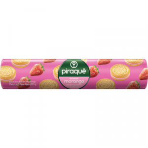 BISCOITO PIRAQUE  MORANGO COM 100G