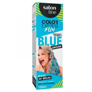 TONALIZANTE COLOR EXPRESS FUN BLUE UNICORN SALON LINE COM 100G