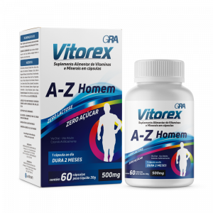 SUPLEMENTO VITAMÍNICO VITOREX A-Z HOMEM COM 60 CÁPSULAS