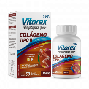 VITOREX COLAGENO TIPO II COM 30 CÁPSULAS