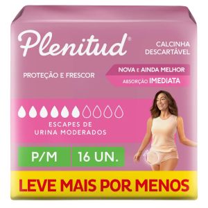 PLENITUD FEMME ROUPA ÍNTIMA DESCARTÁVEL FEMININA P/M 16UNI