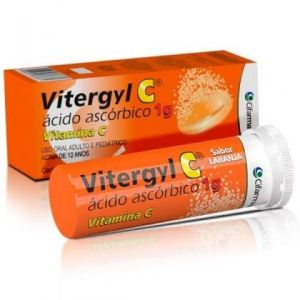 VITERGYL VITAMINA C 10CPR EFERV LARANJA