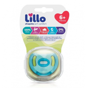 CHUPETA LILLO DE SILICONE COMFORT TAMANHO 2 AZUL 