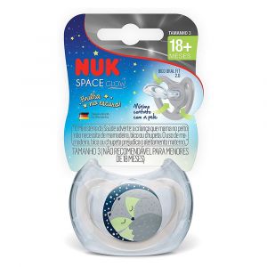 CHUPETA NUK FASE 3 SPACE GLOW NEUTRAL