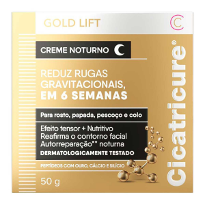 CICATRICURE GOLD LIFT CREME FACIAL NOTURNO COM 50G