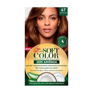 TINTURA WELLA SOFT COLOR 67 CHOCOLATE COM 1 UNIDADE