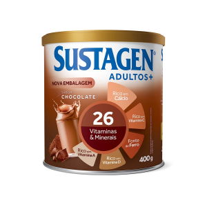 COMPLEMENTO ALIMENTAR SUSTAGEN ADULTOS+ SABOR CHOCOLATE COM 400G