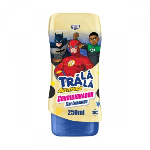CONDICIONADOR INFANTIL TRÁ LÁ LÁ AVENTURA JUSTICE LEAGUE SEM EMBARAÇO 250ML