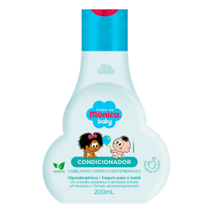 CONDICIONADOR TURMA DA MÔNICA BABY CABELINHOS CRESPOS SEM EMBARAÇO COM 200ML