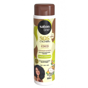 CONDICIONADOR SALON LINE SOS CACHOS COCO TRATAMENTO PROFUNDO 300ML