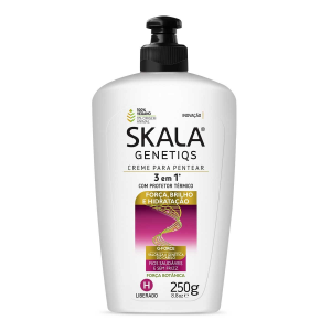 CREME PARA PENTEAR 3 EM 1 SKALA GENETIQS FORÇA, BRILHO E HIDRATAÇÃO COM 250G