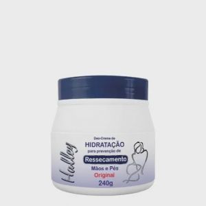 CREME DE HIDRATAÇÃONHALLEY PARA PREVENÇAÕ DE RESSECAMENTO COM 240G