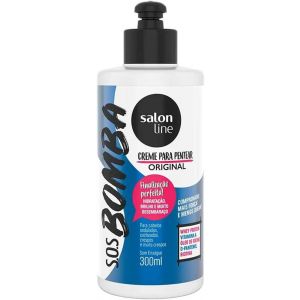 CREME PARA PENTEAR SOS BOMBA ORIGINAL COM 300ML SALON LINE 