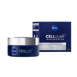 CREME FACIAL ANTIRRUGAS NIVEA CELLULAR HIALURÔNICO NOITE 50ML