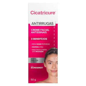 CREME FACIAL ANTISSINAIS CICATRICURE 50G