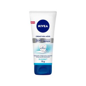 CREME PARA AS MÃOS NIVEA 3 EM 1 AÇÃO ANTIBACTERIANA 75G
