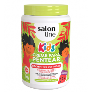 CREME PARA PENTEAR KIDS CACHINHOS DEFINIDOS SALON LINE 1KG