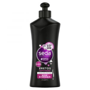 CREME DE PENTEAR SEDA COCRIAÇÕES PRETOS LUMINOSOS COM 300ML