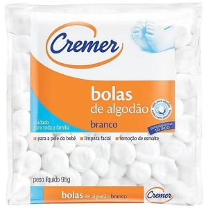 BOLAS DE ALGODÃO CREMER COM 95G
