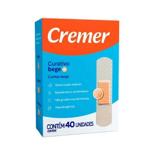 CURATIVO CREMERCARE BEGE COM 40 UNIDADES