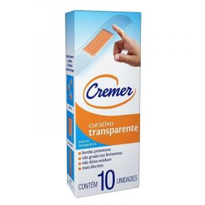 CURATIVO CREMER TRANSPARENTE COM 10 UNIDADES