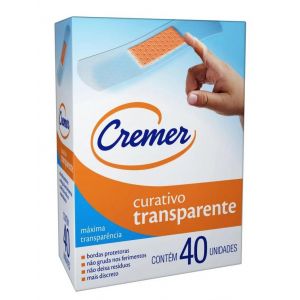CURATIVO CREMER TRANSPARENTE COM 40 UNIDADES