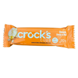 BARRA DE CEREAIS CROCKS CLUB BANANA AVEIA E MEL 20G