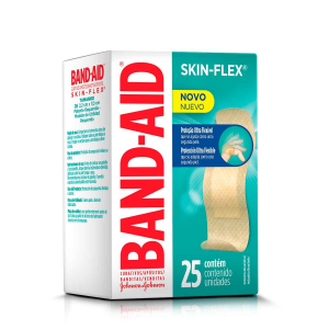BAND-AID CURATIVO SKIN-FLEX COM 25 UNIDADES