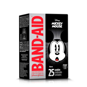 CURATIVOS BAND-AID INFANTIL MICKEY COM 25 UNIDADES
