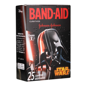 CURATIVO BAND-AID STAR WARS COM 25 UNIDADES