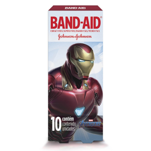 CURATIVO BAND-AID INFANTIL VINGADORES COM 10 UNIDADES 