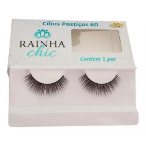 CÍLIOS POSTIÇOS RAINHA CHIC 6D 