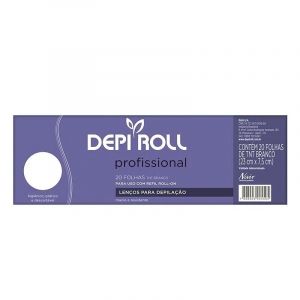 LENÇO DEPILATORIO DEPI ROLL 20 FOLHAS 