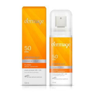 PROTETOR SOLAR FACIAL DERMAGE PHOTOAGE MINERAL COLOR FPS 50 PELES SENSÍVEIS COM 50ML