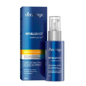 SÉRUM FACIAL CORRETOR ANTI-IDADE HYALU AGE COMPLEX HA5 COM 30ML DERMAGE